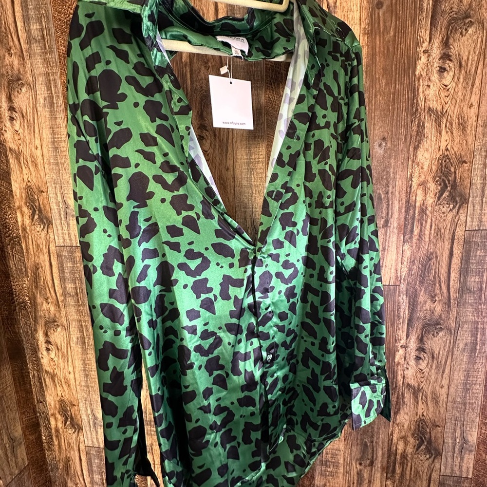 OFUURE Green and Black Jumpsuit